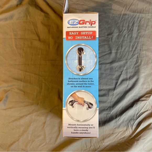 EZ Grip bathroom suction handle chrome & black rare & hard to find - NEW - Picture 5 of 7